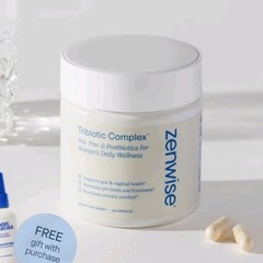 Zenwise Tribiotic Complex Pre-Pro-Postbiotics Women&rsquo;s Wellness 60 Capsules
