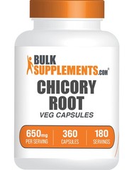 BulkSupplements Chicory Root Extract Capsules – 650mg per Serving – 360 Capsules