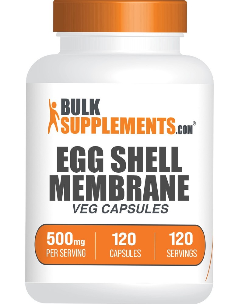 BulkSupplements Egg Shell Membrane Collagen 120 Capsules – 500mg Per Serving