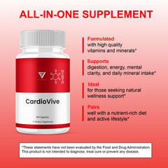 (5 Pack) CardioVive Wellness Support, Cardio Vive Supplement (300 Capsules)
