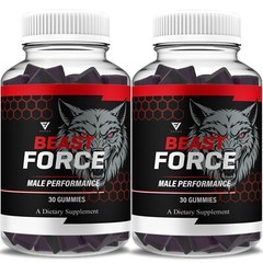 (2 Pack) Beast Force Male Performance, BeastForce Max Strength (2 Month Supply)
