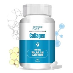 NutrinoPlus Collagen Complex 800mg 60 Capsules With Cellulose for Healthy Skin.