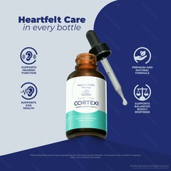 Cortexi Oral Drops, Ear Support, Hearing Clarity & Comfort Supplement (30servs.)