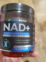 Rainbow Nutrients NAD+ Nicotinamide Riboside Resveratrol 1500mg 90 Capsules