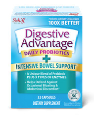 Schiff Digestive Advantage Probiotic BC30 Intensive Bowel Support Capsules 32 ct