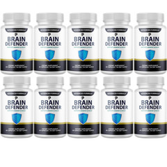 Brain Defender Memory & Brain Support, Cognitive Formula- 10 Bottles Genuine
