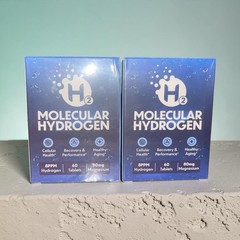 2 Boxes Molecular Hydrogen Tablets 80mg Magnesium 8PPM 60 Count Each Recovery