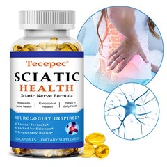 Sciatic Nerve Formula 120 Capsules Vitamin B2 Support Nerve Heart Health Mood