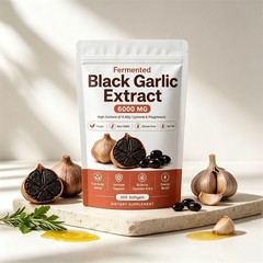 Fermented Black Garlic Extract Softgels,Natural Odorless Aged Garlic Supplements
