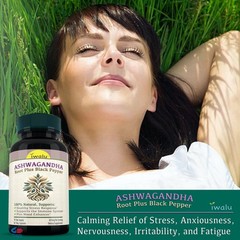 Glicinato de Magnesio y Ashwagandha | Ashwagandha Withania by IWALU