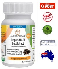 Prepared Fo ti Root 50:1 Extract – 400mg – AU Stock