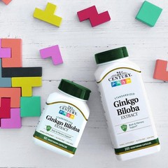 Memory Support with 200 Count Ginkgo Biloba Extract Capsules – Natural & Safe
