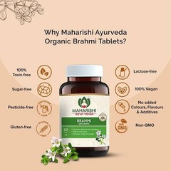 Brahmi Tablets Herbal Supplement Memory Focus Support 2×60 Natural Capsules