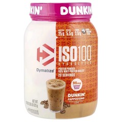 Dymatize ISO100 100% Whey Protein – Dunkin’ Cappuccino 20 Servings EXP 09/27