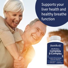 Bioactive Complete B-Complex, Heart, Brain and Nerve Support, Vegan Capsules