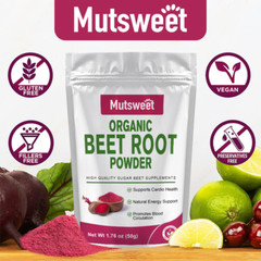 Organic Beet Root Powder, Support Antioxidants Blood Pressure Supplements