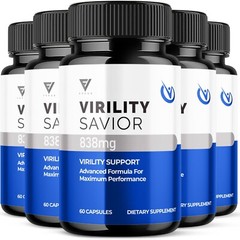 (5 Pack) Virility Savior Capsules, Virility Savior Max Strength (300 Capsules)