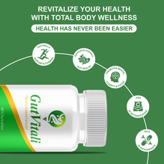 (3 Pack) GutVitali Digestive Support, Gut Vitali Supplement (180 Chewables)