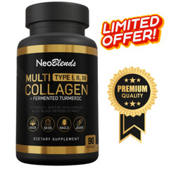 Multi Collagen 2,022mg + Fermented Turmeric, Vit C, Biotin & Hyaluronic Acid