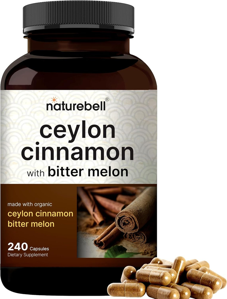 Ceylon Cinnamon per Serving, 240 Capsules | Made with Organic Sri Lanka Ceylon C
