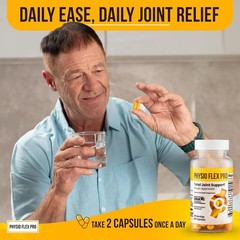 PHYSIO FLEX PRO Total Joint Support Supplement Joint Supplements for Men 60 Caps