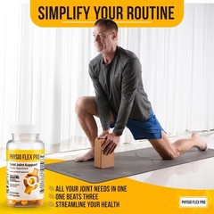PHYSIO FLEX PRO Total Joint Support Supplement Joint Supplements for Men 60 Caps