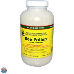 Bee Pollen – Low Moisture Whole Granulars YS Eco Bee Farms 16 oz Granular