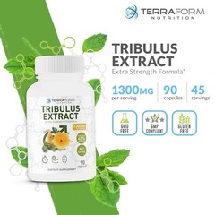 Maximum Strength Tribulus Terrestris 1300mg/45 Servings