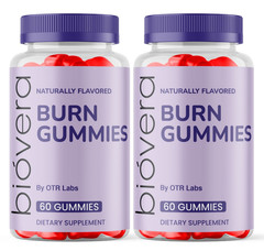BioVera Burn Gummies Apple Cider Vinegar 1200 Naturally Flavored Gummies 2 Pack