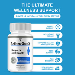 (3 Pack) Arthogenx Advanced Joint Support, Artho Gen X Supplement (180 Capsules)
