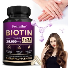 Biotin Beauty Complex 25 000 mcg Maximum Strength Hair Skin and Nails Health