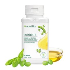 NUTRILITE Lecithin-E 150 Tablets Vitamin E & Lecithin Chewable Antioxidant AMWAY