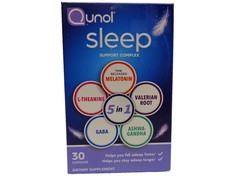 Qunol Sleep Support Complex Time Release Melatonin 30ct Exp 2/2027